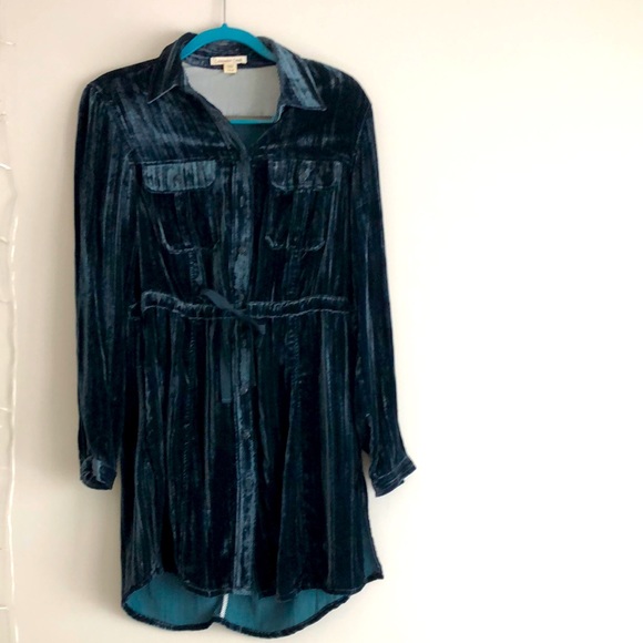 Coldwater Creek Dresses & Skirts - Blue Velvet Mini Dress